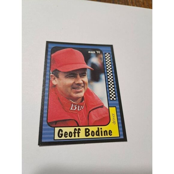Vintage 1991 Maxx Geoff Bodine #11 Race Car Nascar Trading Card - Picture 1 of 2